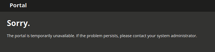 Univention Portal with a running deployment