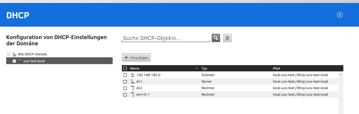 UCS DHCP DC Slave Fehler
